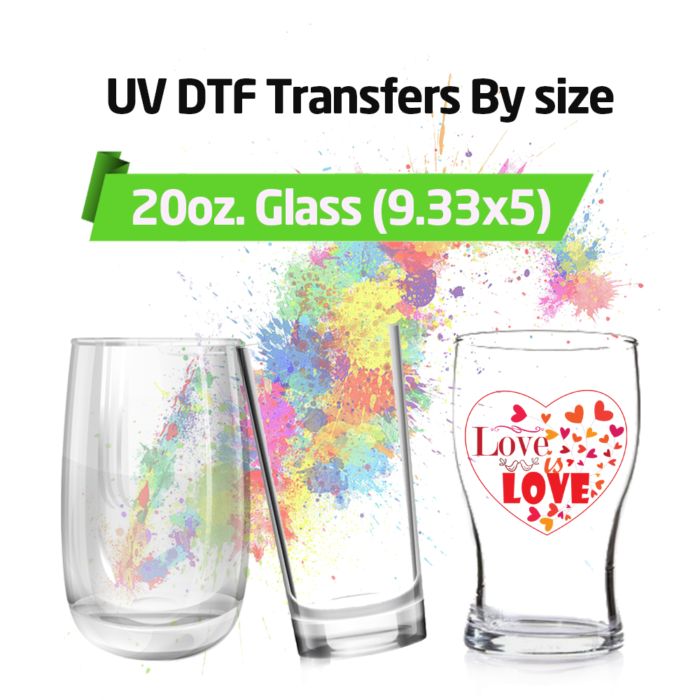 Custom UV DTF Stickers by Size