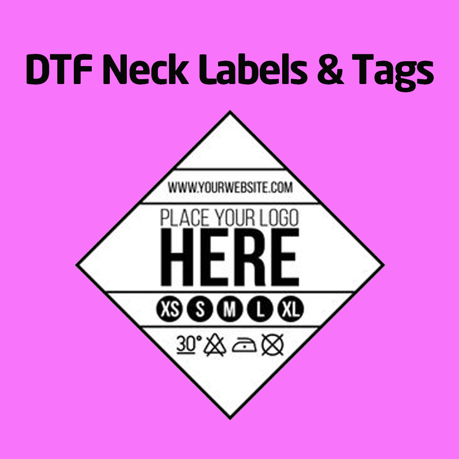 DTF Neck Labels & Tags