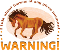 Horse Warning Animal Design - Ready to Press