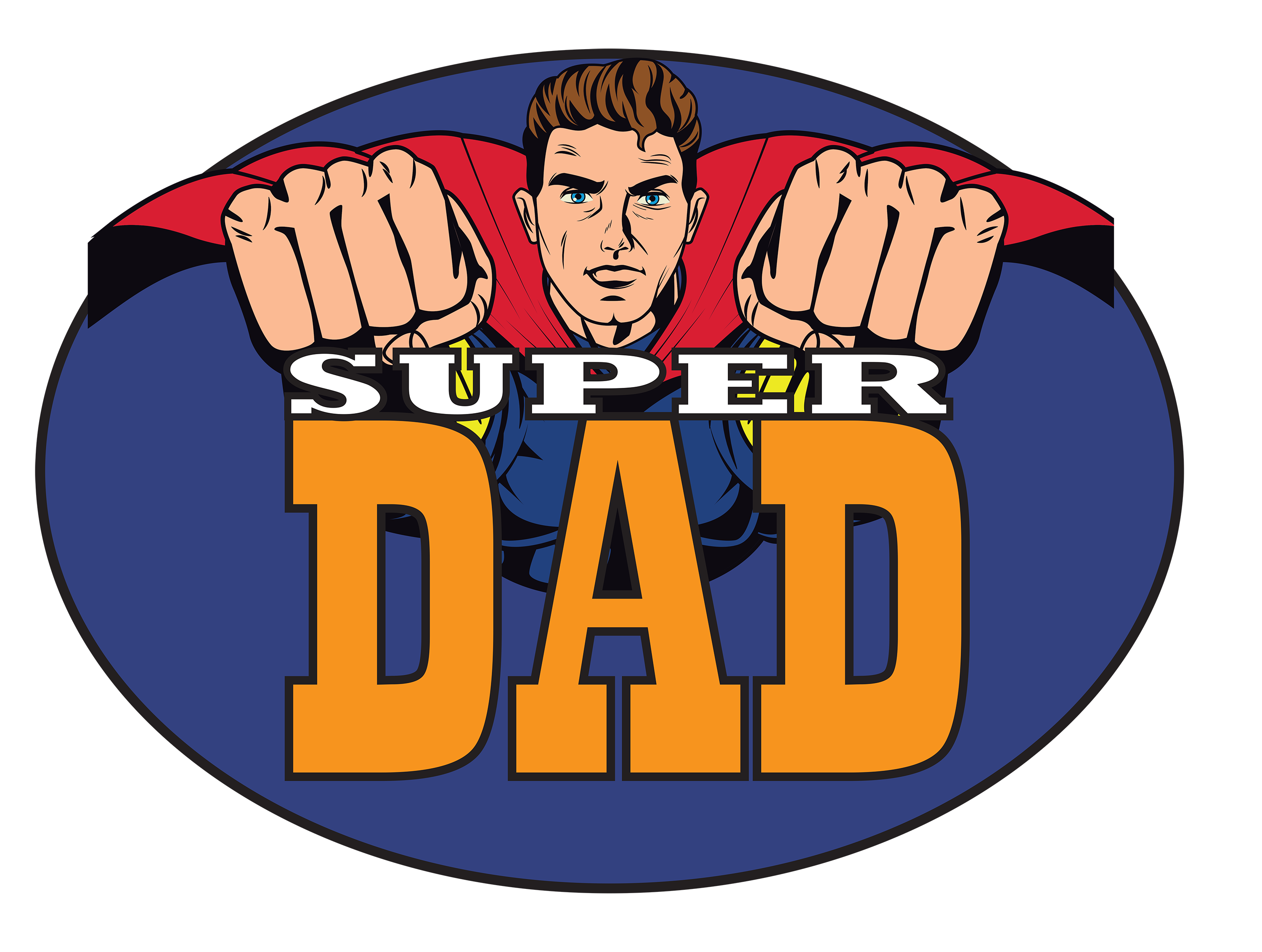 Super Dad Hero Father's Day Design - Ready to Press