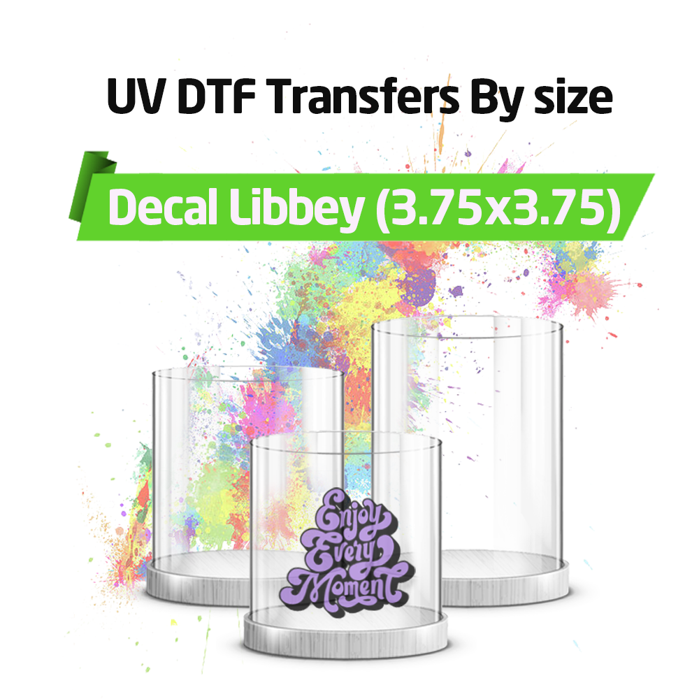 Custom UV DTF Stickers by Size