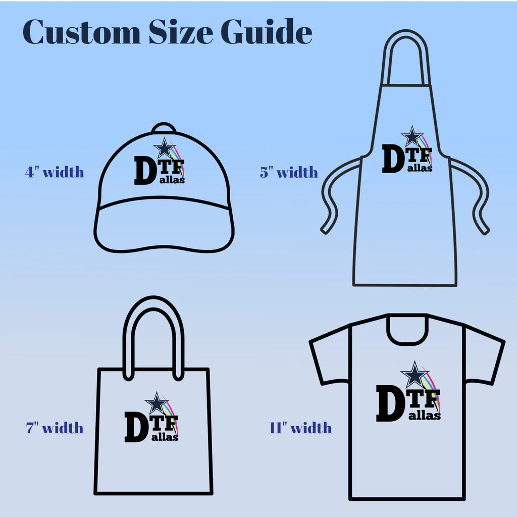 DTF Transfer By Size