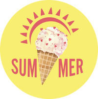 Sunshine Ice Cream Summer Design - Ready to Press