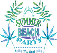 Summer Beach Party Summer Design - Ready to Press