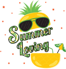 Summer Loving Pineapple Summer Design - Ready to Press