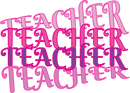 Teacher Teacher Teacher Teacher Teacher's Day Design - Ready to Press