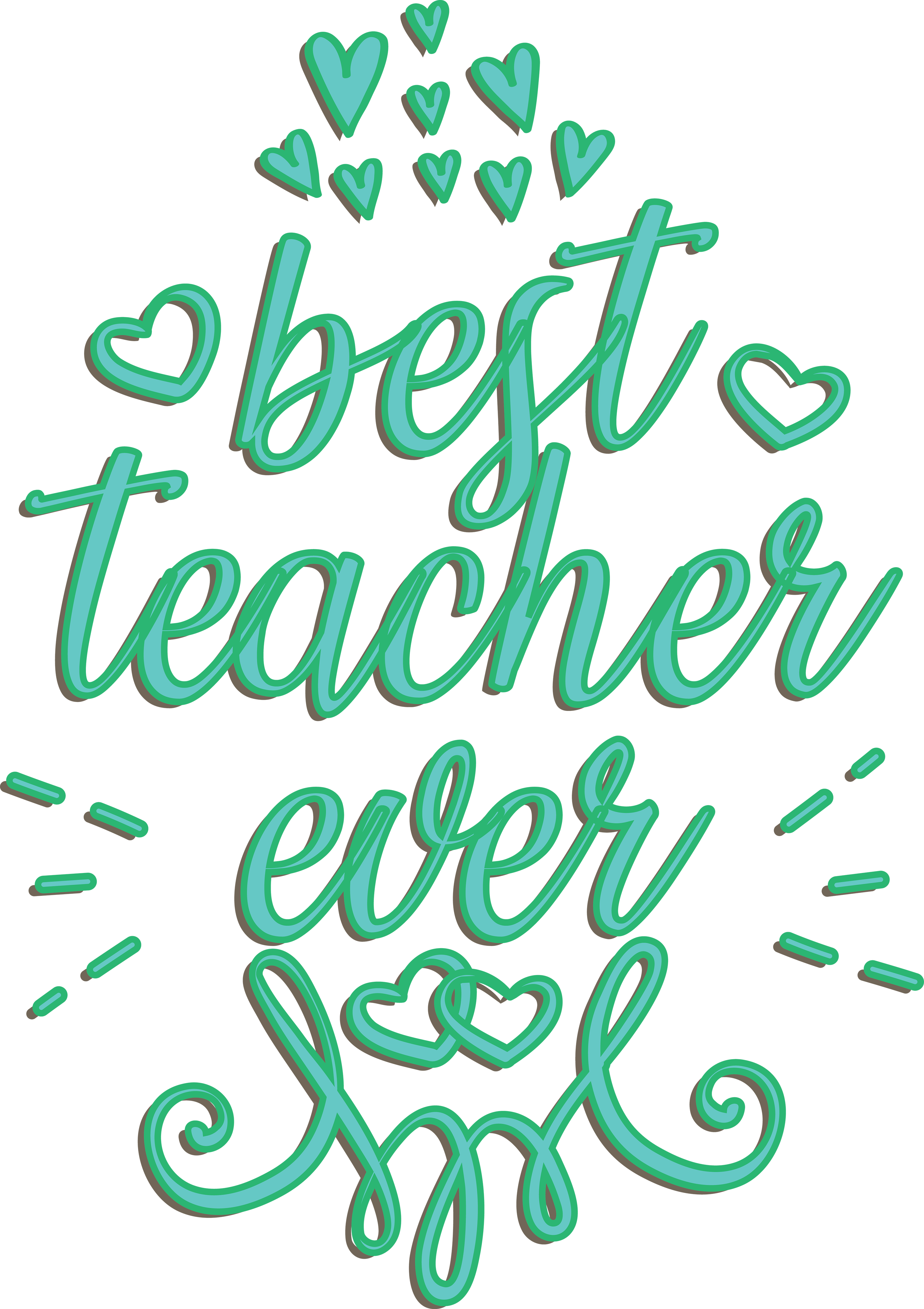 Best Teacher Ever Design - Ready to Press