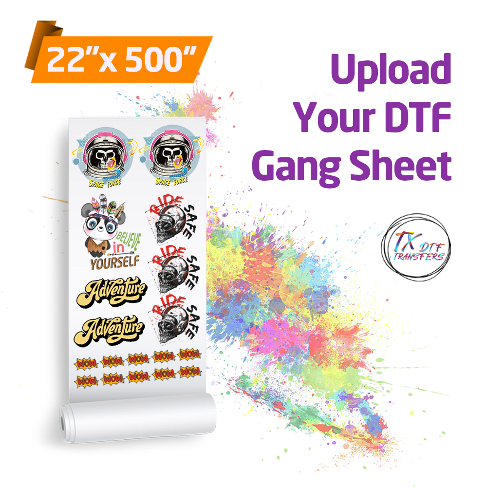 Upload DTF Gang Sheet