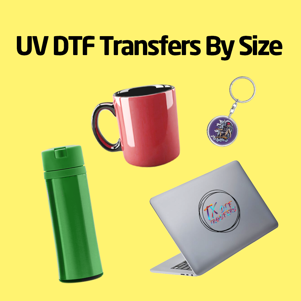 Custom UV DTF Stickers by Size