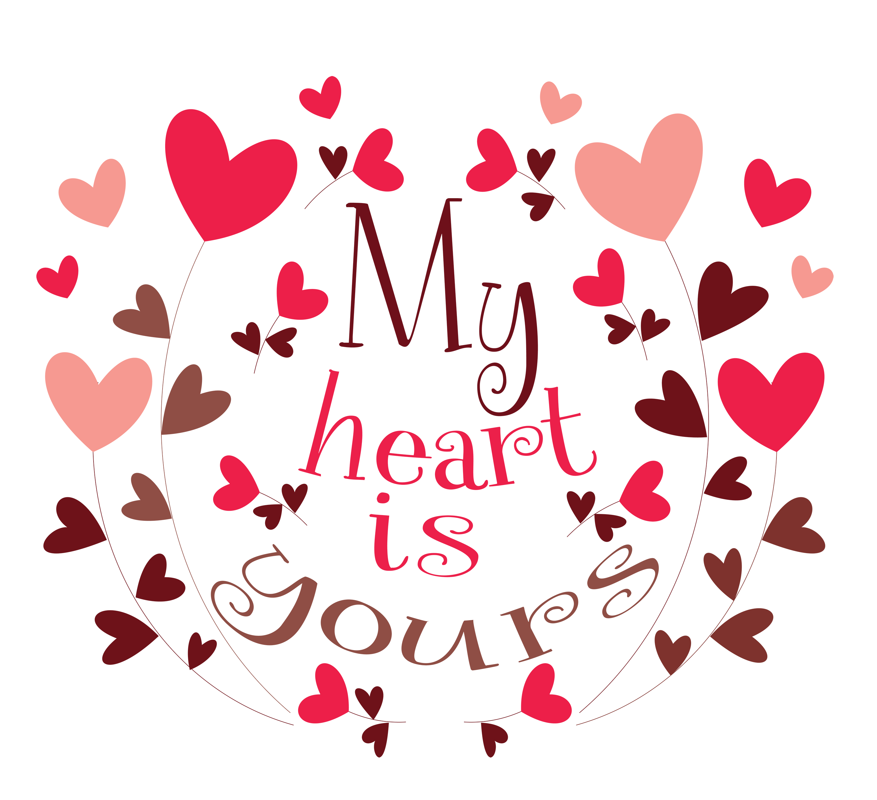 My Heart Is Yours Valentine's Day Design - Ready to Press